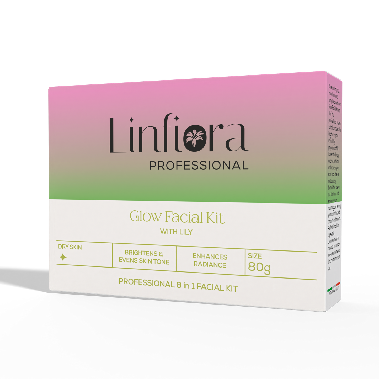 Glow Facial 8 Steps Kit 80gm with Lily Essence