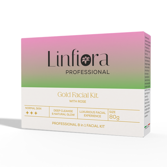 Gold Facial 8 Steps Kit  80gm with Damacena Rose