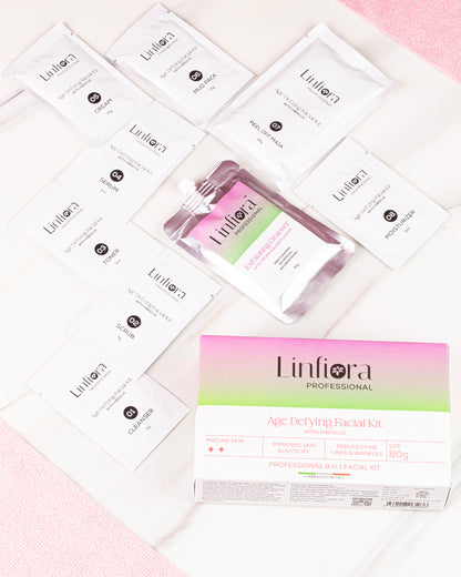 Age Defying Facial 8 Steps  Kit  80gm with Hibiscus