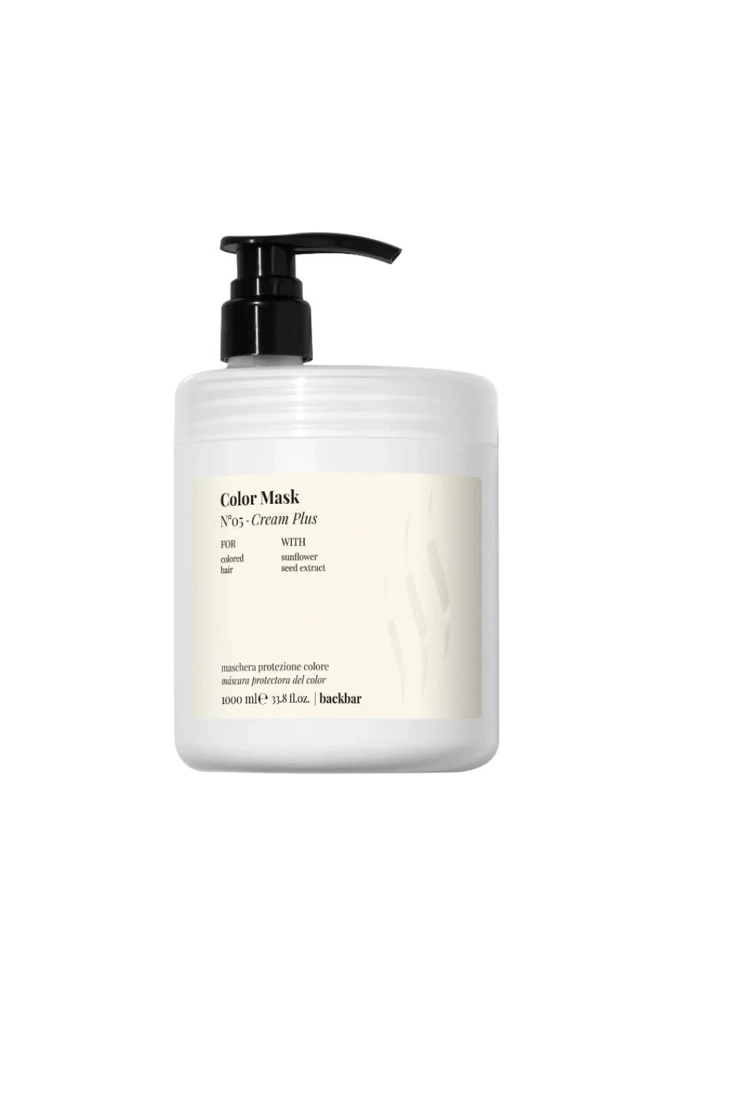 A white plastic pump bottle of Morphe Color Mask Styling Cream, featuring a black pump dispenser and a cream-colored label with black text, set against a solid white background.