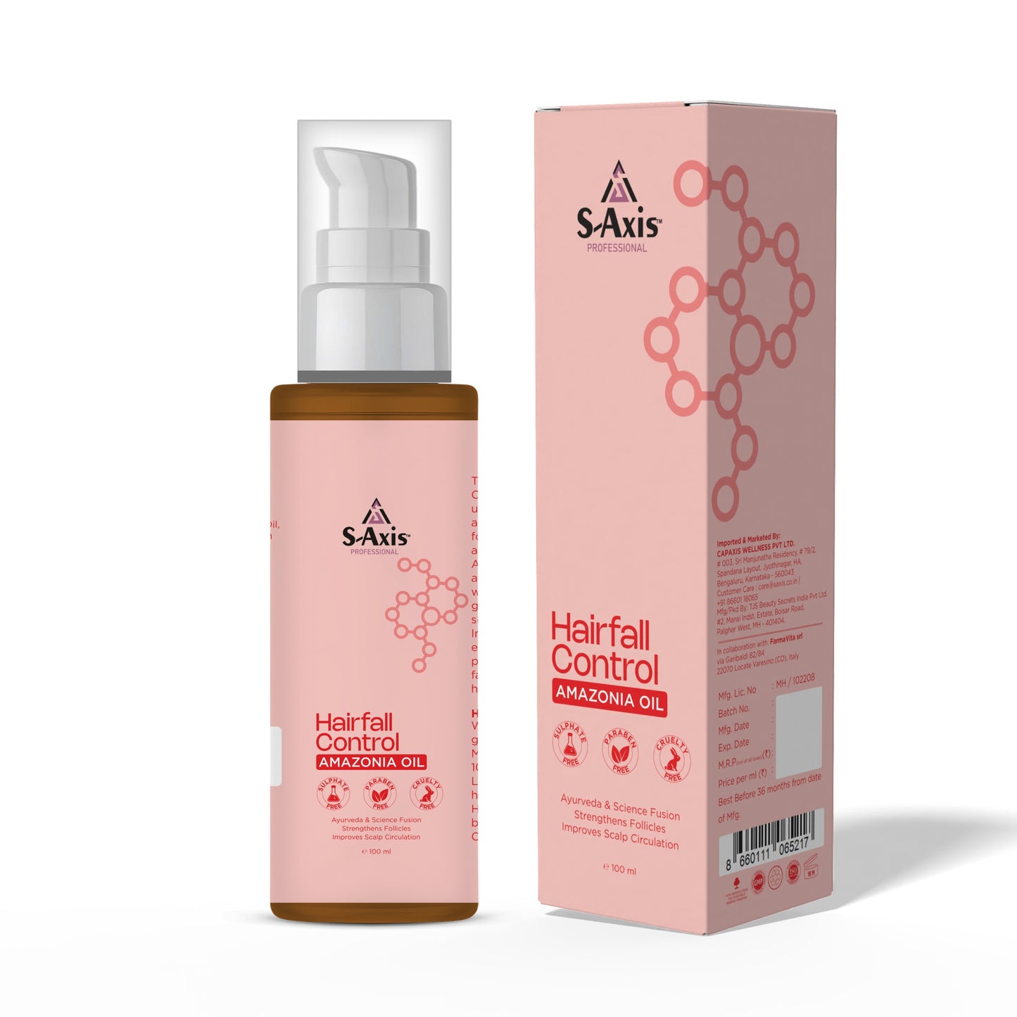 S-Axis Professional Hair Fall Control Amazonia Oil