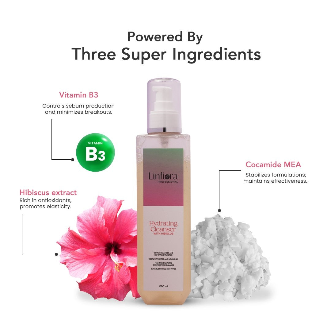 Hydrating Cleanser with Hibiscus flower extract 200ml