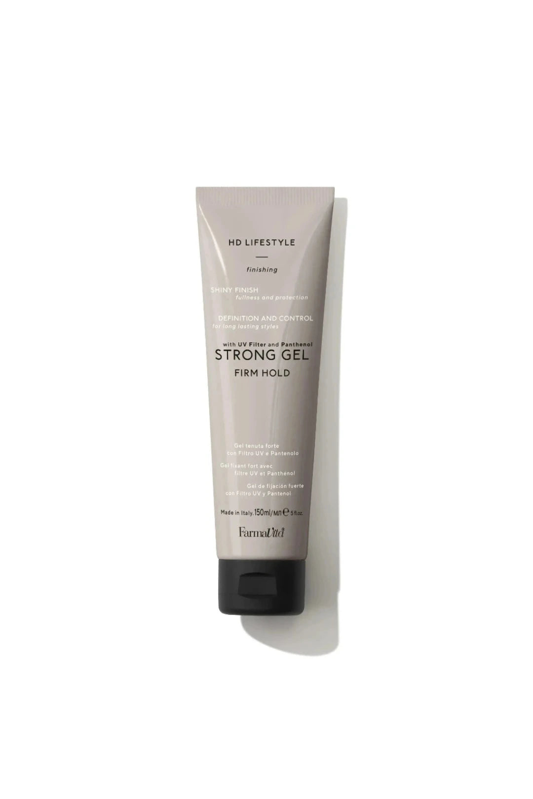 A tube of Formalin7 HD Lifestyle Strong Gel Firm Hold hair product, shown on a clean white background with a soft shadow.